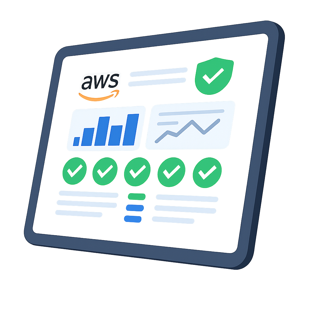 Cloud dashboard illustration